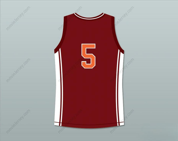 CUSTOM ANY Name Number JASON LYLE 5 RICHMOND OILERS HOME BASKETBALL JERSEY COACH CARTER Top Stitched S-6XL