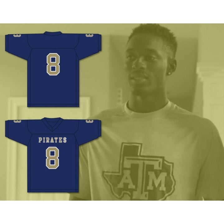 CUSTOM ANY Name Number DELRICK ABRAMS 8 INDEPENDENCE COMMUNITY COLLEGE PIRATES Football Jersey Top Stitched S-6XL