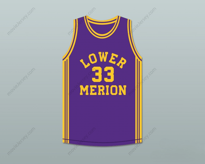CUSTOM ANY Name Number  BRYANT 33 LOWER MERION HIGH SCHOOL ACES PURPLE BASKETBALL JERSEY 1 Top Stitched S-6XL