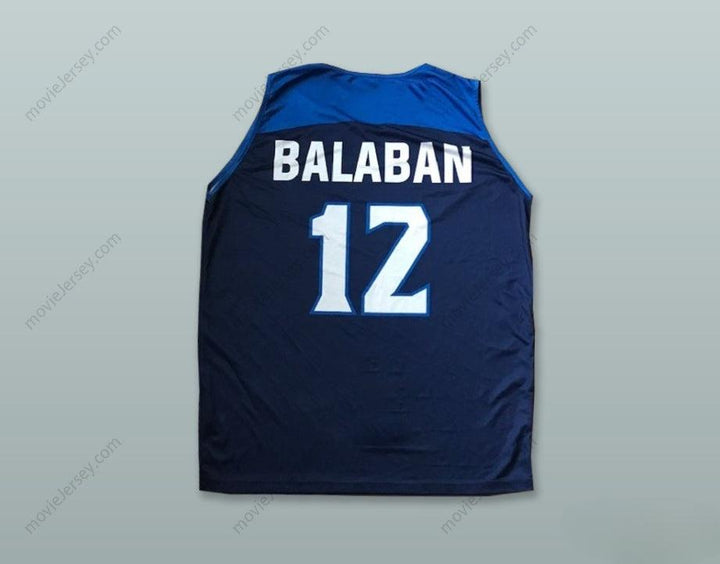CUSTOM ANY Name Number   Home > BASKETBALL > DARKO BALABAN 12 CLUB MELILLA BALONCESTO NAVY BLUE BASKETBALL JERSEY Top Stitched S-6XL