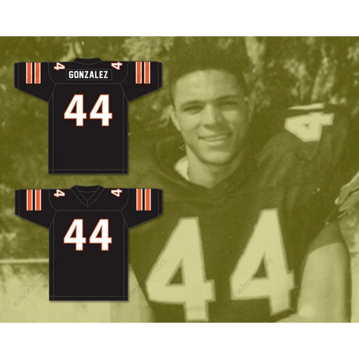 CUSTOM ANY Name Number TONY GONZALEZ 44 HUNTINGTON BEACH HIGH SCHOOL OILERS WHITE FOOTBALL JERSEY Top Stitched S-6XL