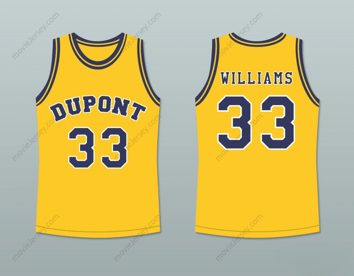 CUSTOM ANY Name Number JASON WILLIAMS 33 DUPONT HIGH SCHOOL PANTHERS BASKETBALL JERSEY ANY PLAYER Top Stitched S-6XL