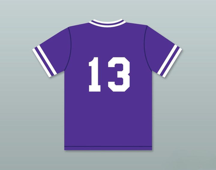 Custom Any Name Number MIKE PIAZZA 13  AREA HIGH SCHOOL PHANTOMS PURPLE BASEBALL JERSEY 3 Top Stitched S-6XL