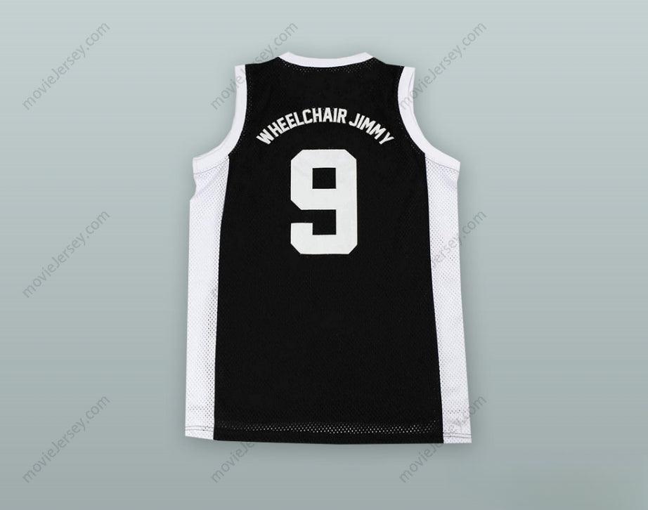 CUSTOM ANY Name Number WHEELCHAIR JIMMY 9 DEGRASSI COMMUNITY SCHOOL PANTHERS BLACK BASKETBALL JERSEY Top Stitched S-6XL