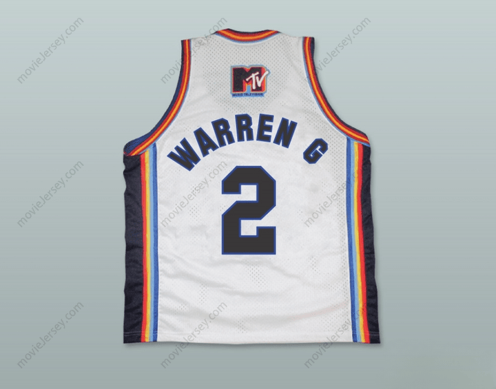 CUSTOM ANY Name Number WARREN G 2 BRICKLAYERS BASKETBALL JERSEY SIXTH ANNUAL ROCK N' JOCK B-BALL JAM 1996 Top Stitched S-6XL