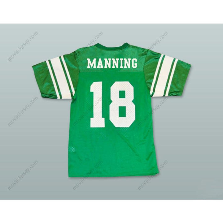 CUSTOM ANY Name Number ELI MANNING 18 ISIDORE NEWMAN HIGH SCHOOL GREEN FOOTBALL JERSEY Top Stitched S-6XL