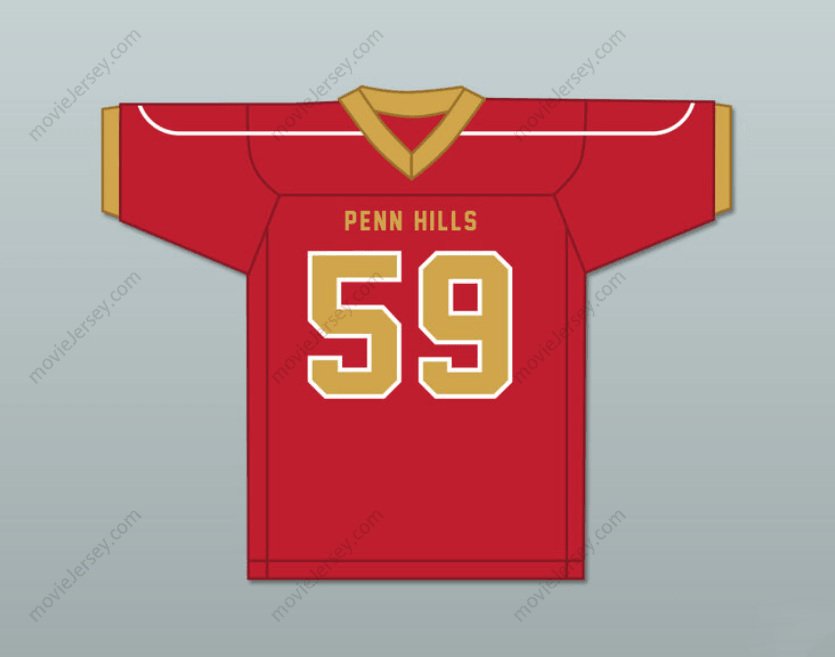 CUSTOM ANY Name Number AARON DONALD 59 PENN HILLS HIGH SCHOOL INDIANS Football Jersey Top Stitched S-6XL