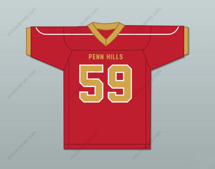 CUSTOM ANY Name Number AARON DONALD 59 PENN HILLS HIGH SCHOOL INDIANS Football Jersey Top Stitched S-6XL