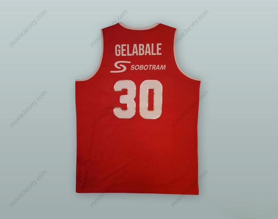 CUSTOM ANY Name Number MICKAEL GELABALE 30 ÉLAN CHALON FRANCE BASKETBALL JERSEY Top Stitched S-6XL