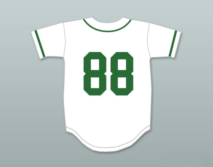 Custom Any Name Number CROOKLYN GREEN ON WHITE BASEBALL JERSEY ANY NAME OR NUMBER Top Stitched S-6XL