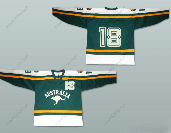 Custom Any Name Number Australia National Team Hockey Jersey Any Player or Number Stitched Top Stitched S-6XL