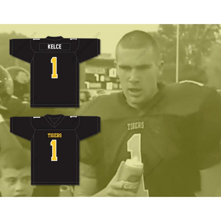 CUSTOM ANY Name Number TRAVIS KELCE 1 CLEVELAND HEIGHTS HIGH SCHOOL TIGERS Football Jersey Top Stitched S-6XL