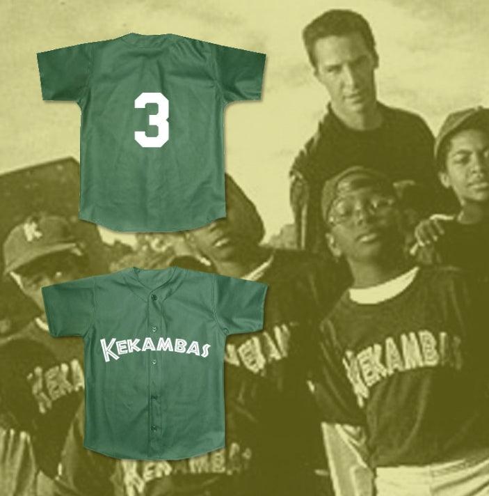 Custom Any Name Number PLAYER 3 KEKAMBAS BASEBALL JERSEY HARDBALL DARK GREEN Top Stitched S-6XL