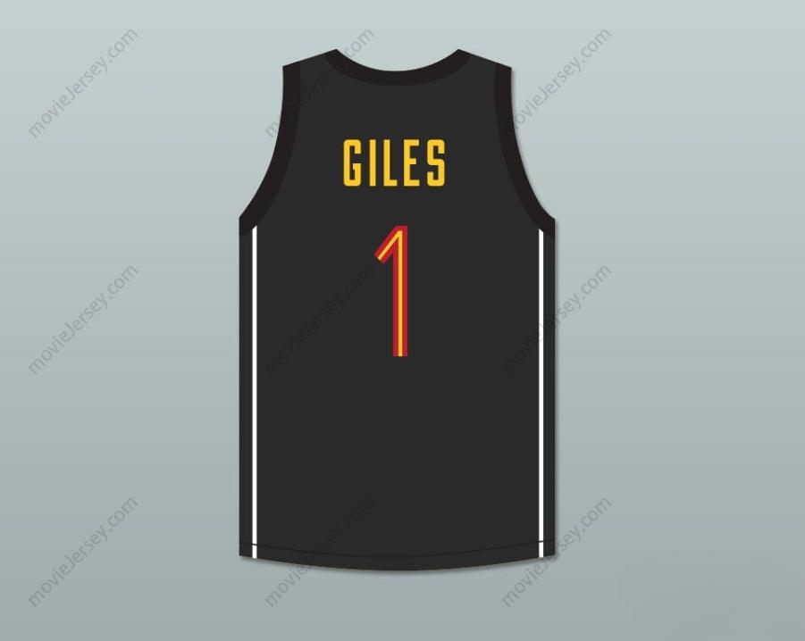 CUSTOM ANY Name Number HARRY GILES 1 OAK HILL ACADEMY BLACK BASKETBALL JERSEY Top Stitched S-6XL