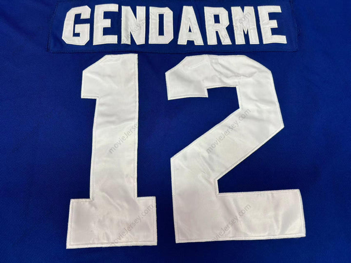 Custom Any Name Number PHILIPPE BOZON 12 FRANCE BLUE HOCKEY JERSEY  Top Stitched S-6XL