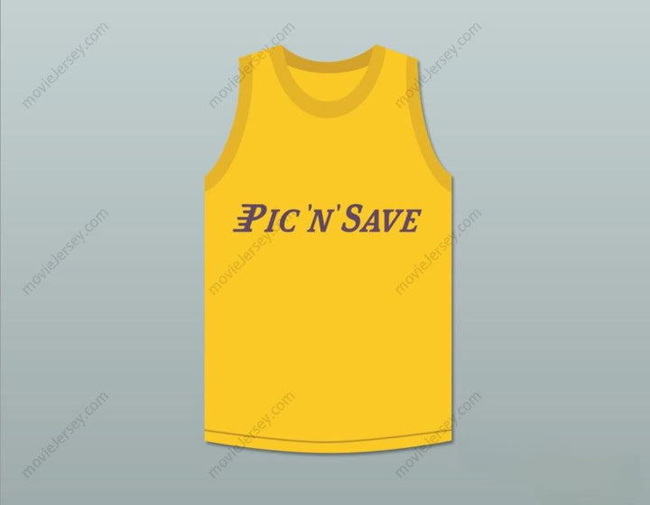 CUSTOM ANY Name Number   BRYANT 8 PIC 'N' SAVE YELLOW BASKETBALL JERSEY THUNDER JAMMERS SHOE SKIT MADTV Top Stitched S-6XL