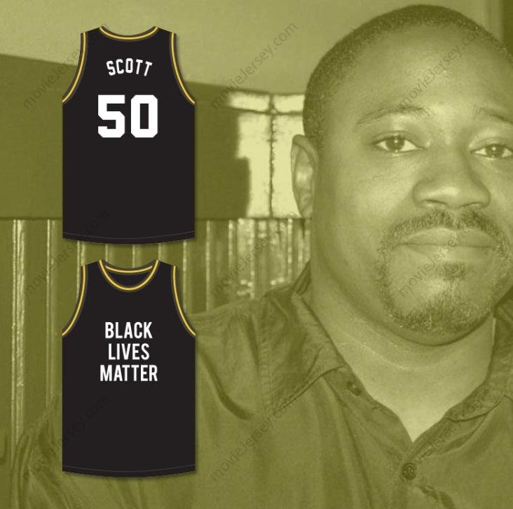 CUSTOM ANY Name Number WALTER SCOTT 50 BLACK LIVES MATTER BASKETBALL JERSEY Top Stitched S-6XL