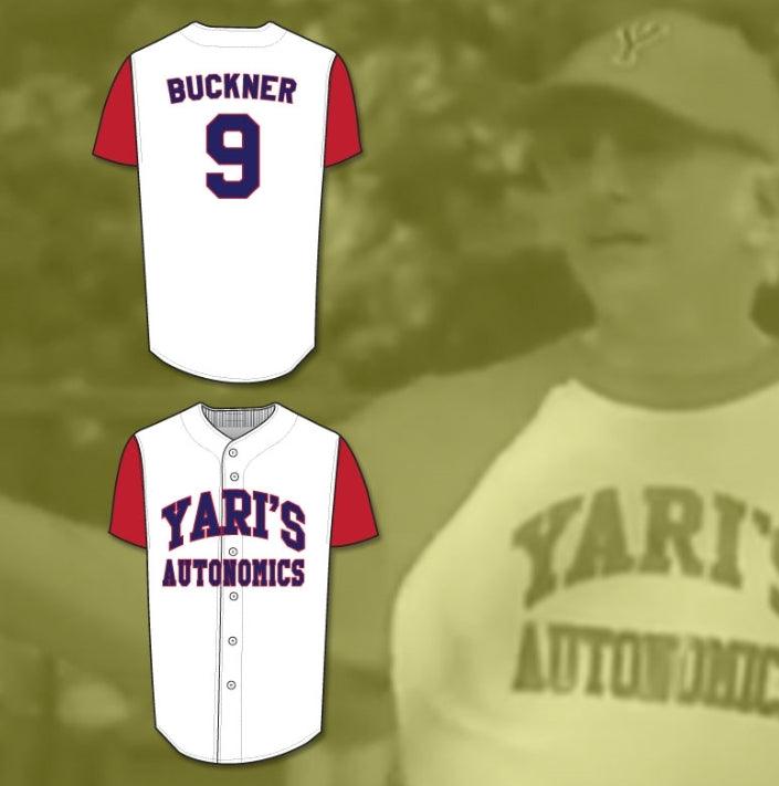 Custom Any Name Number LARRY DAVID YARI'S AUTONOMICS BUCKNER BASEBALL JERSEY STITCH SEWN DELUXE EDITION Top Stitched S-6XL