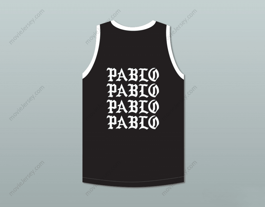 CUSTOM ANY Name Number PABLO ESCOBAR I FEEL LIKE PABLO BLACK BASKETBALL JERSEY Top Stitched S-6XL