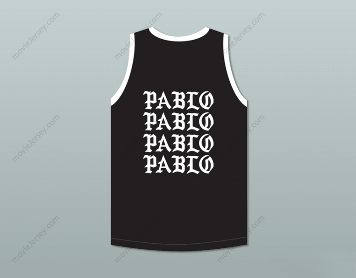 CUSTOM ANY Name Number PABLO ESCOBAR I FEEL LIKE PABLO BLACK BASKETBALL JERSEY Top Stitched S-6XL