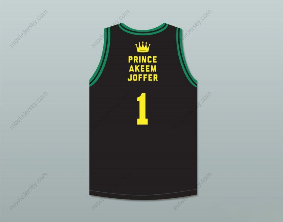 CUSTOM ANY Name Number PRINCE AKEEM JOFFER 1 FICTIONAL AFRICAN COUNTRY BLACK BASKETBALL JERSEY WITH FLAG PATCH Top Stitched S-6XL