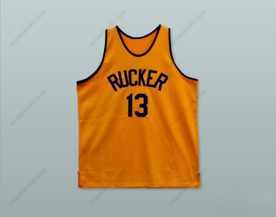 CUSTOM ANY Name Number 1946 RUCKER PARK NYC 13 ORANGE BASKETBALL JERSEY Top Stitched S-6XL