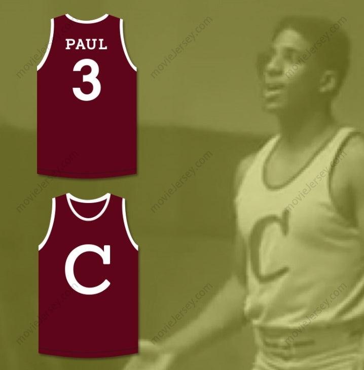 CUSTOM ANY Name Number CHRIS PAUL 3 CLIFFORD & SONS MAROON BASKETBALL JERSEY Top Stitched S-6XL