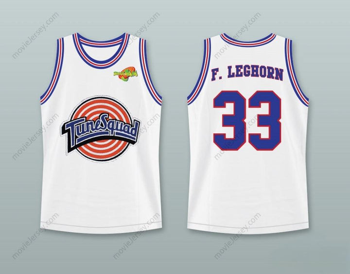 CUSTOM ANY Name Number FOGHORN LEGHORN 33 TUNE SQUAD BASKETBALL JERSEY WITH SPACE JAM PATCH Top Stitched S-6XL