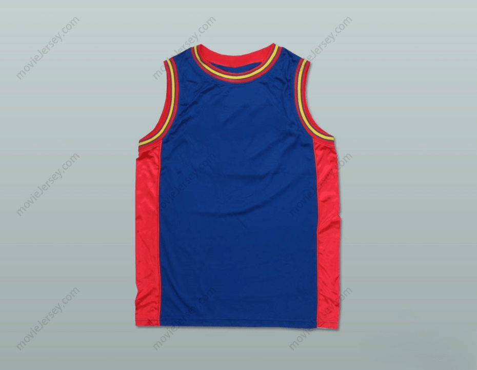CUSTOM ANY Name Number PLAIN BASKETBALL JERSEY BLUE-RED-YELLOW Top Stitched S-6XL