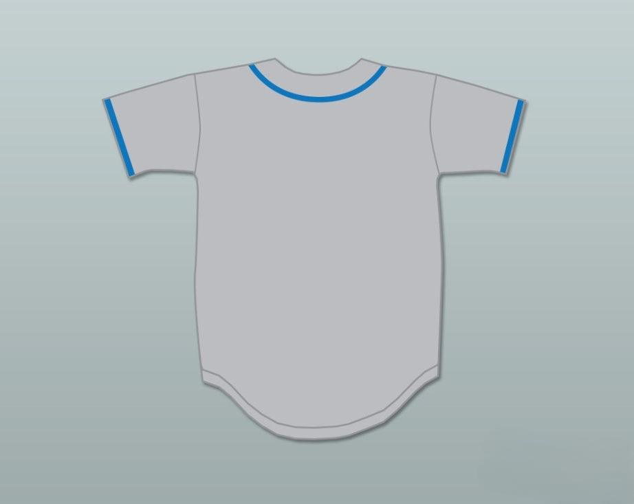 Custom Any Name Number GEORGE PLIMPTON EXHIBITION GAME GRAY BASEBALL JERSEY PAPER LION Top Stitched S-6XL