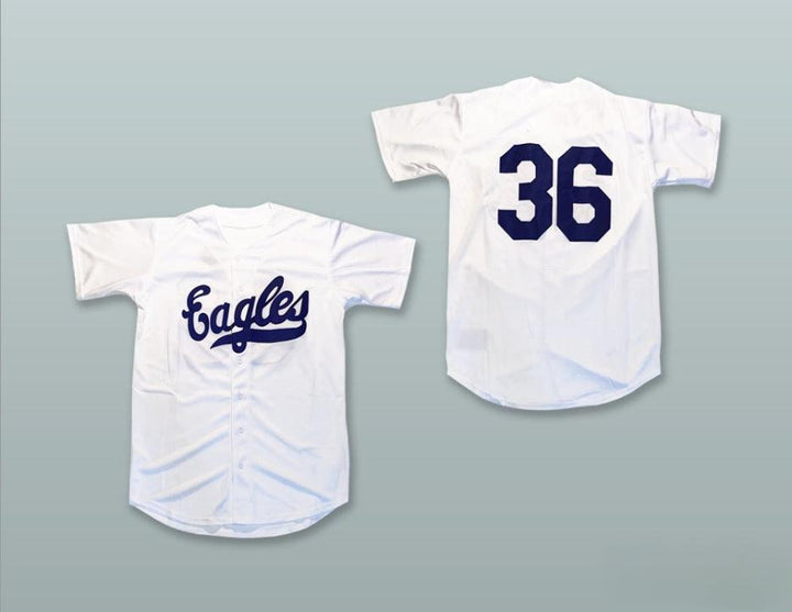 Custom Any Name Number 36 NEGRO LEAGUE WHITE BASEBALL JERSEY Top Stitched S-6XL