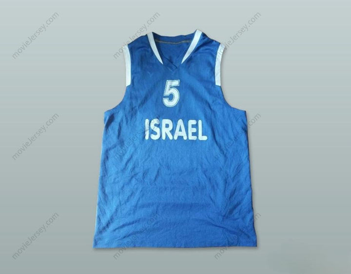 CUSTOM ANY Name Number ISRAEL 5 NATIONAL TEAM BASKETBALL JERSEY Top Stitched S-6XL