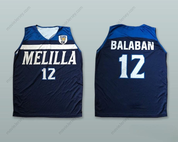 CUSTOM ANY Name Number   Home > BASKETBALL > DARKO BALABAN 12 CLUB MELILLA BALONCESTO NAVY BLUE BASKETBALL JERSEY Top Stitched S-6XL