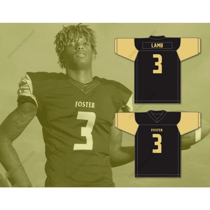 CUSTOM ANY Name Number CEEDEE LAMB 3 FOSTER HIGH SCHOOL FALCONS Football Jersey Top Stitched S-6XL