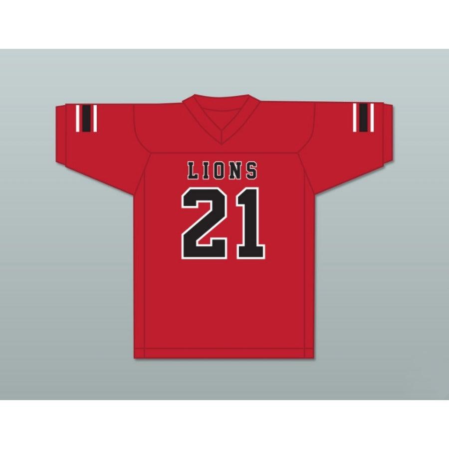 CUSTOM ANY Name Number RYAN LEE 21 EMCC LIONS FOOTBALL JERSEY INCLUDES PATCHES Top Stitched S-6XL