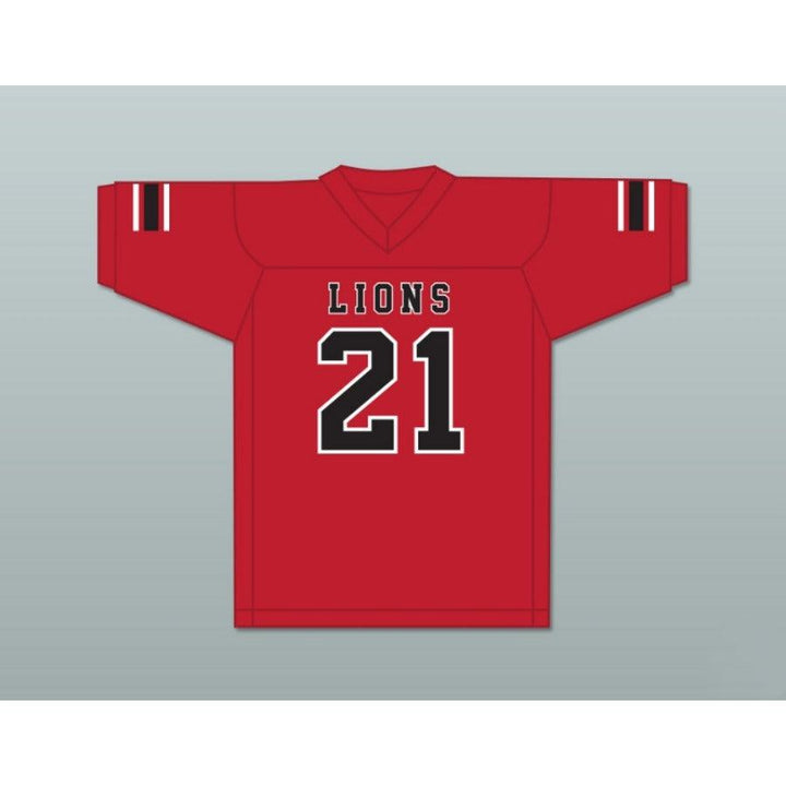 CUSTOM ANY Name Number RYAN LEE 21 EMCC LIONS FOOTBALL JERSEY INCLUDES PATCHES Top Stitched S-6XL