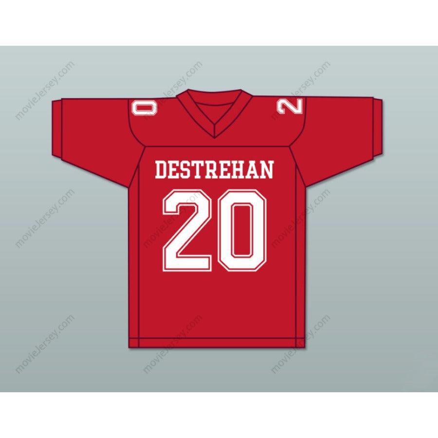 CUSTOM ANY Name Number ED REED 20 DESTREHAN HIGH SCHOOL FIGHTING WILDCATS FOOTBALL JERSEY Top Stitched S-6XL