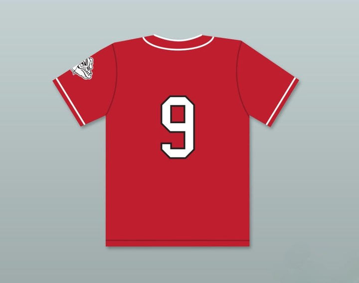 Custom Any Name Number TYLER 9 BULLDOGS BASEBALL JERSEY HOME RUN Top Stitched S-6XL