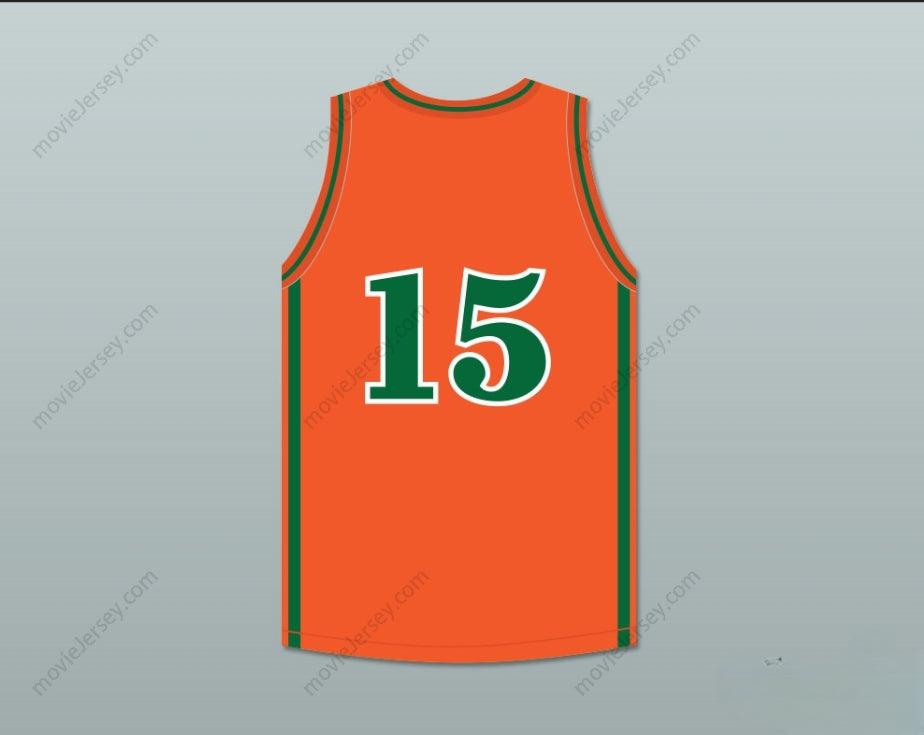 CUSTOM ANY Name Number DEMARCUS COUSINS 15 LEFLORE HIGH SCHOOL RATTLERS ORANGE BASKETBALL JERSEY DRAKE- IN MY FEELINGS Top Stitched S-6XL