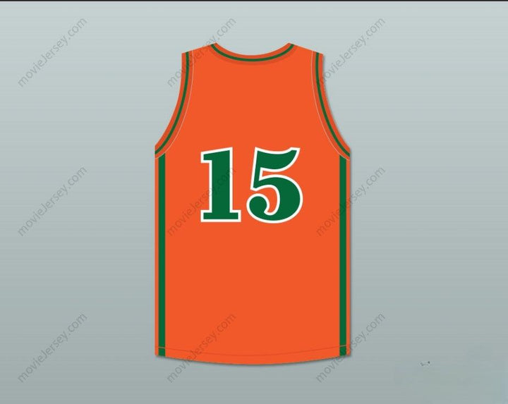 CUSTOM ANY Name Number DEMARCUS COUSINS 15 LEFLORE HIGH SCHOOL RATTLERS ORANGE BASKETBALL JERSEY DRAKE- IN MY FEELINGS Top Stitched S-6XL