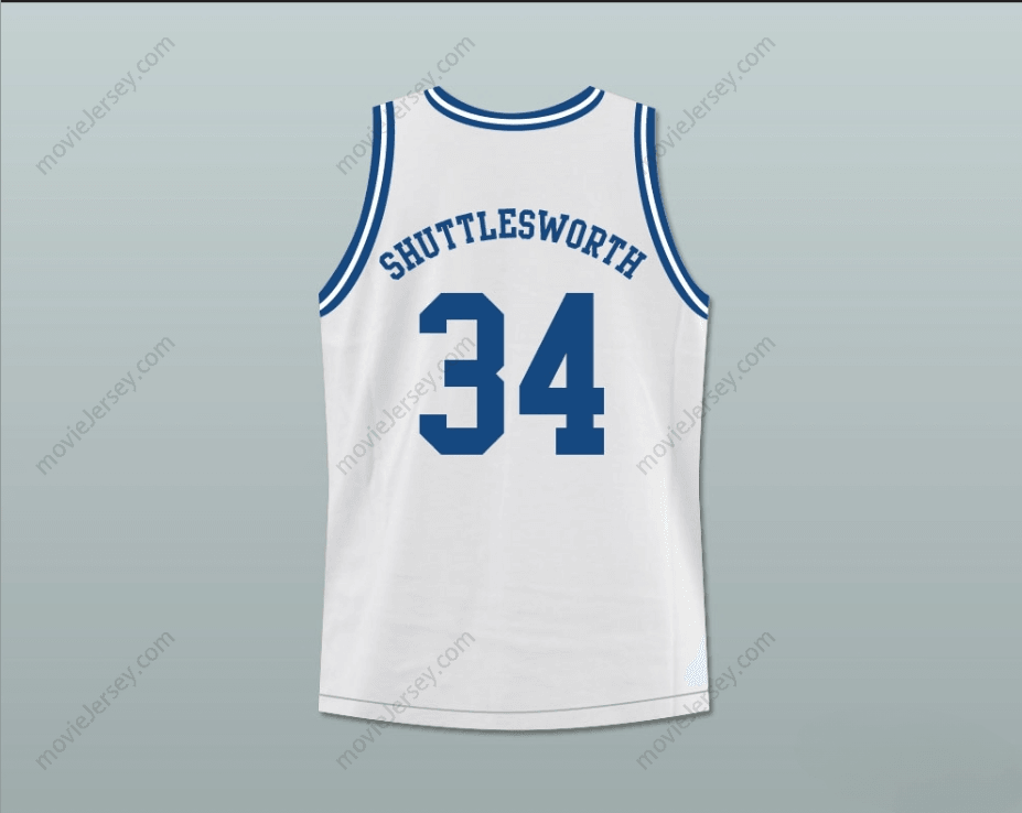 CUSTOM ANY Name Number JESUS SHUTTLESWORTH 34 WHITE LINCOLN HIGH SCHOOL BASKETBALL JERSEY HE GOT GAME Top Stitched S-6XL