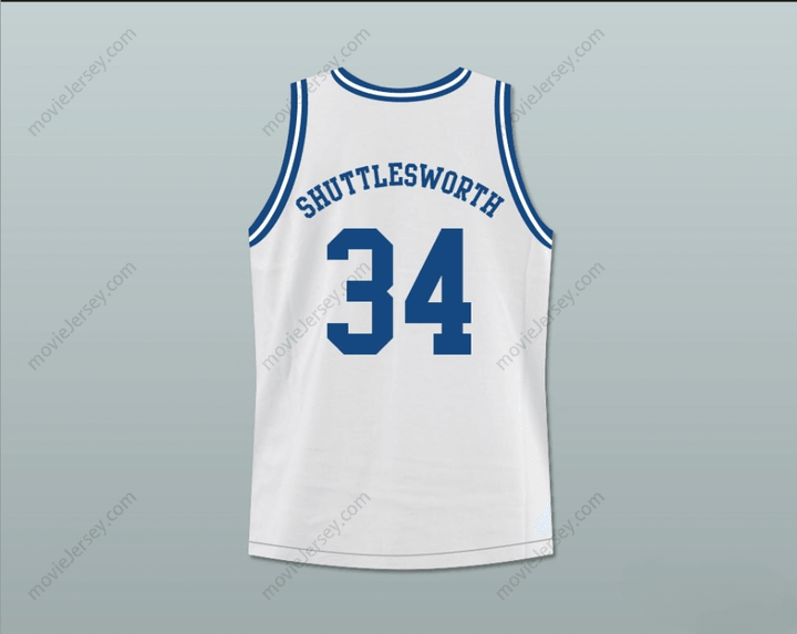 CUSTOM ANY Name Number JESUS SHUTTLESWORTH 34 WHITE LINCOLN HIGH SCHOOL BASKETBALL JERSEY HE GOT GAME Top Stitched S-6XL