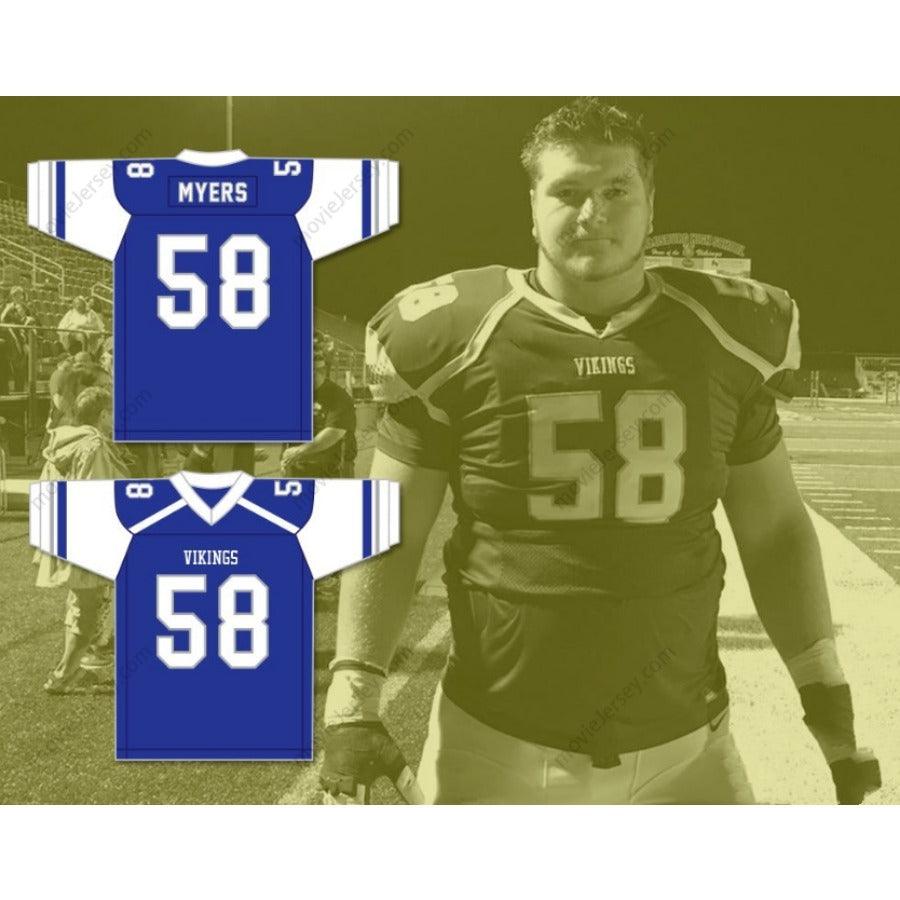 CUSTOM ANY Name VIKINGS JOSH MYERS 58  HIGH SCHOOL Football Jersey Stitched S-6XL