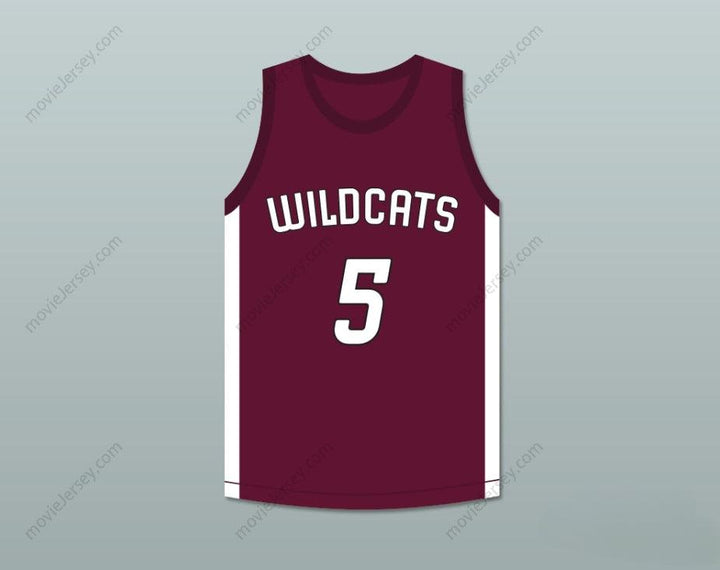 CUSTOM ANY Name Number PATRICK MAHOMES 5 WHITEHOUSE HIGH SCHOOL WILDCATS MAROON BASKETBALL JERSEY 1 Top Stitched S-6XL