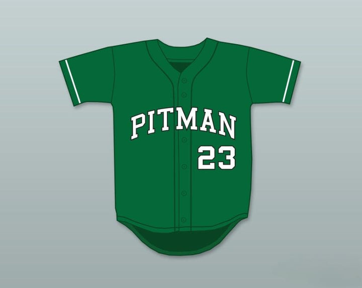 Custom Any Name Number COLIN KAEPERNICK 23 JOHN H. PITMAN HIGH SCHOOL PRIDE GREEN BASEBALL JERSEY 2 Top Stitched S-6XL