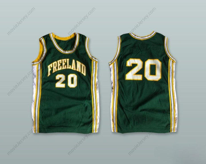 CUSTOM ANY Name Number FREELAND 20 DARK GREEN BASKETBALL JERSEY Top Stitched S-6XL