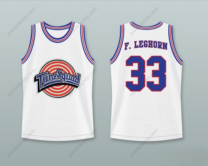 CUSTOM ANY Name Number SPACE JAM TUNE SQUAD FOGHORN LEGHORN 33 BASKETBALL JERSEY STITCH SEWN Top Stitched S-6XL