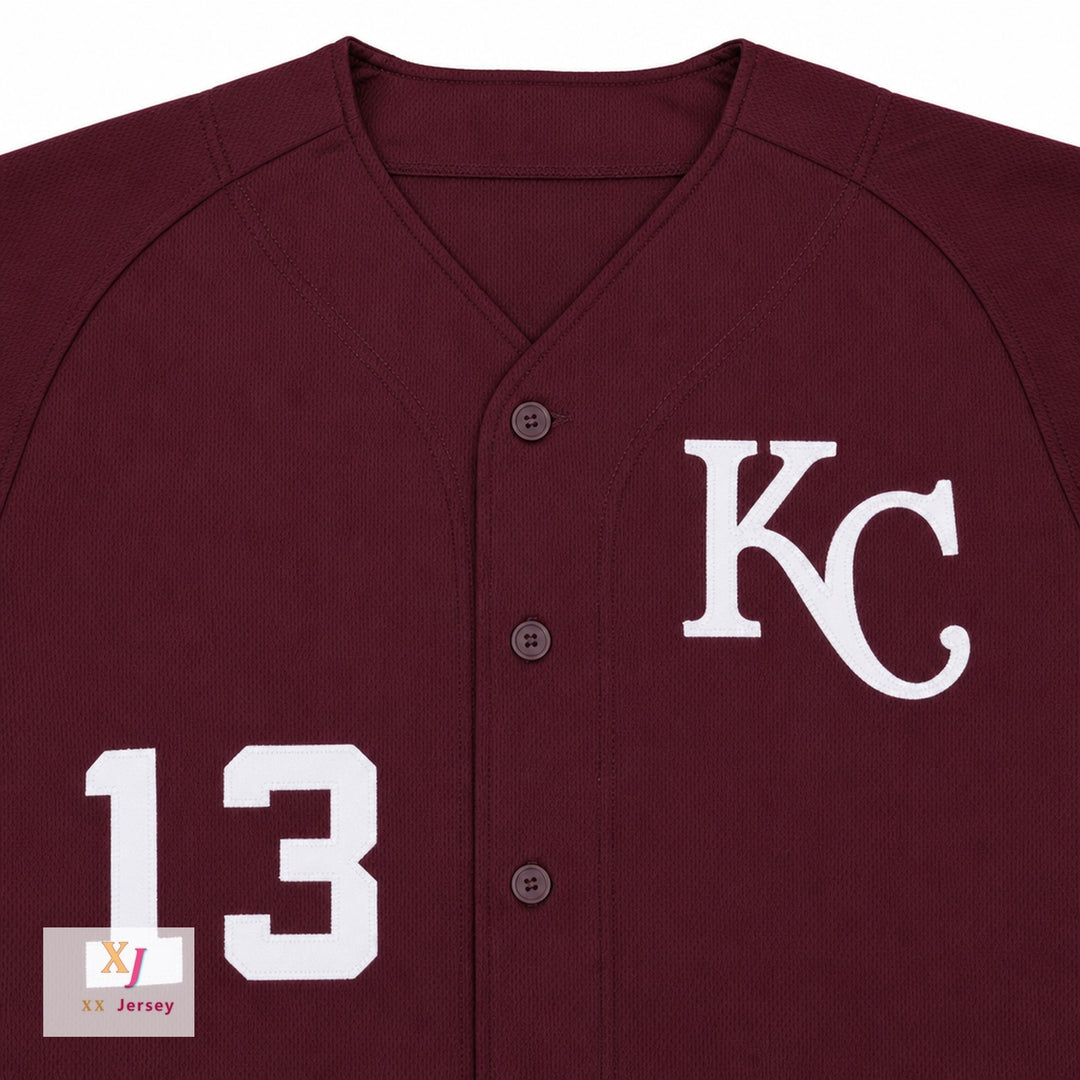 Custom Any Name Number DEREK JETER CENTRAL HIGH SCHOOL MAROON GIANTS BASEBALL JERSEY Top Stitched S-6XL