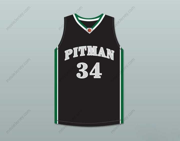 CUSTOM ANY Name Number COLIN KAEPERNICK 34 JOHN H. PITMAN HIGH SCHOOL PRIDE BLACK BASKETBALL JERSEY 1 Top Stitched S-6XL