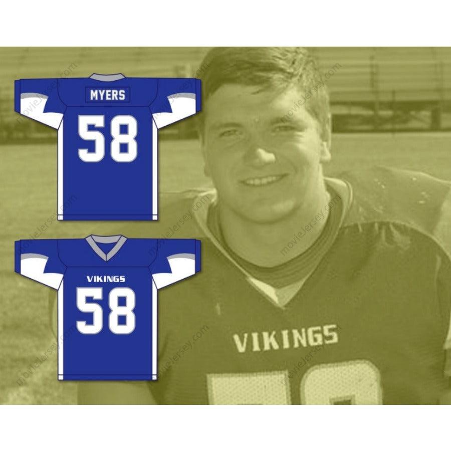 CUSTOM ANY Name VIKINGS JOSH MYERS 58  HIGH SCHOOL Football Jersey Stitched S-6XL